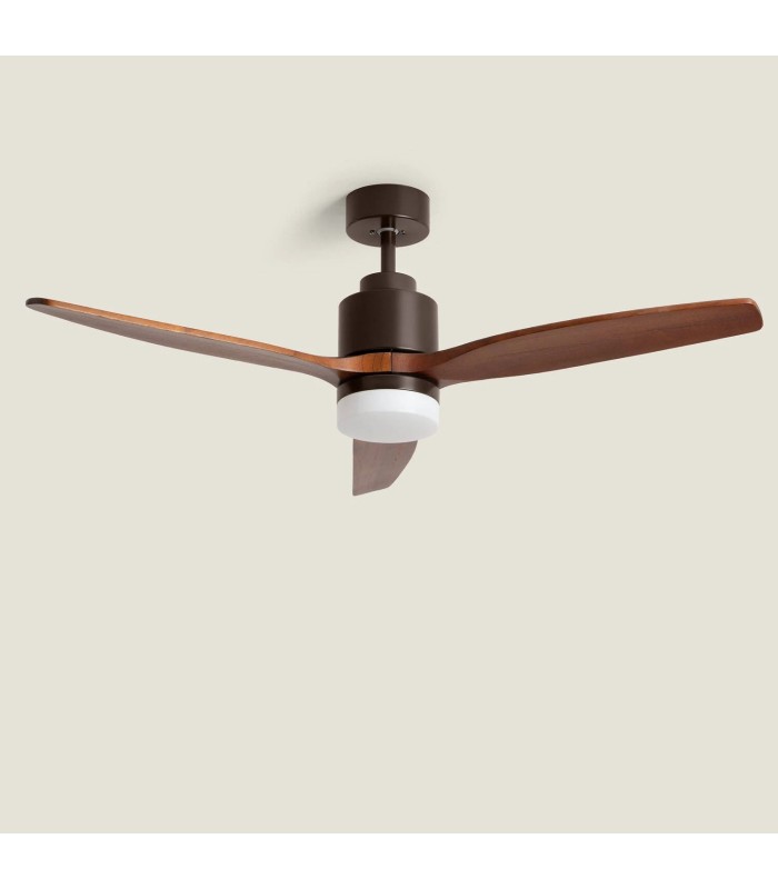 Ventilateur de Plafond LED Silencieux - Moteur DC & Bois