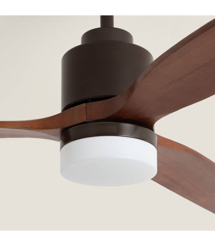 Ventilateur de Plafond LED Silencieux - Moteur DC & Bois