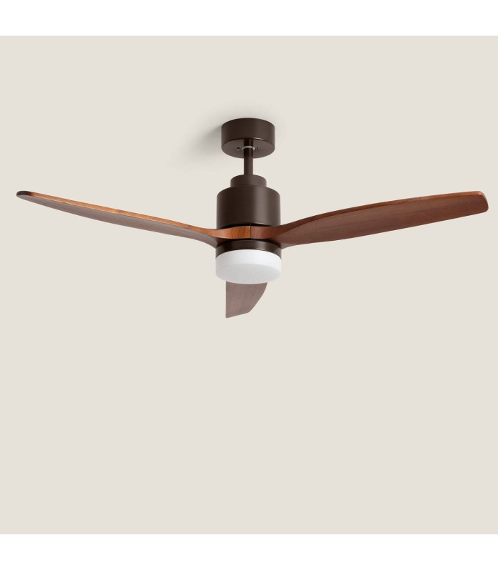 Ventilateur de Plafond LED Silencieux - Moteur DC & Bois