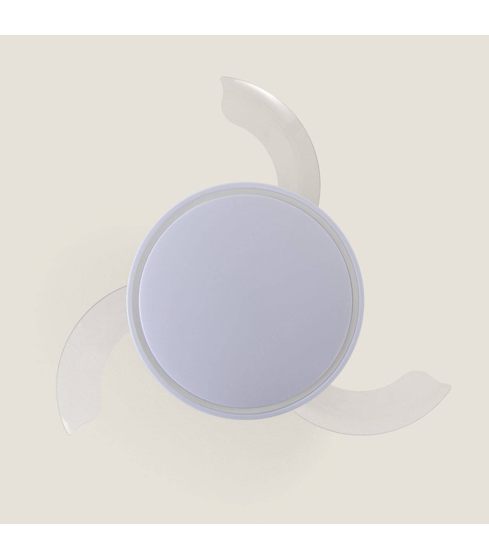 Ventilateur de Plafond Blanc LED Pales Rétractables Dalori Evo